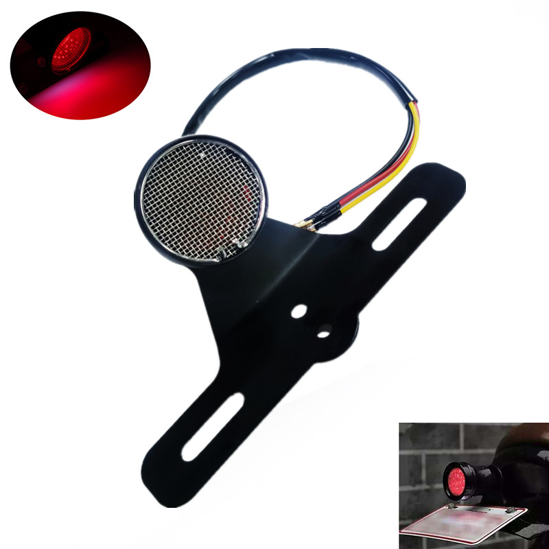 Locomotive Halle 883 Cruise Harley locomotive retro modified metal mesh LED rear tail light brake lamp assembly