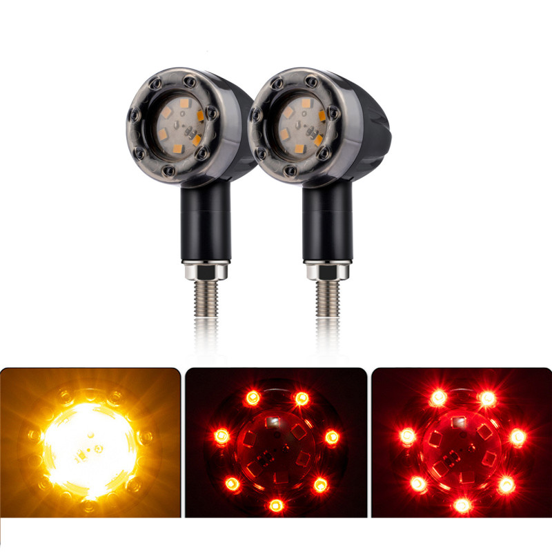 Motorcycle modification accessories with brake lights 12v turning lamp color LED steering bulb