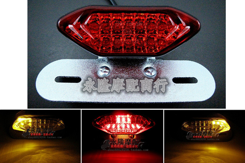 Locomotive Retro Retrofit Rear LED Tail Lights Assembly Universal Multifunction Retro Tail Lights Foreign Trade Hot Pins