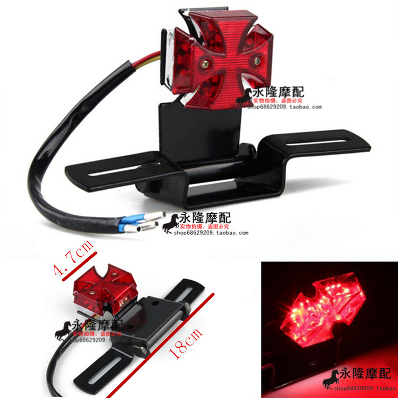 Locomotive modification accessories Halley Cruise Harley Locomotive Reconstruction Cross LED Tail Light Brake Lights Line Line Line