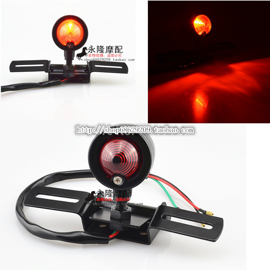 Locomotive Accessories Harecruise Harelocomotive Retrofit Retro Rear Taillights Rear rear Brake Lights Assembly Rear License Plate Rack Light