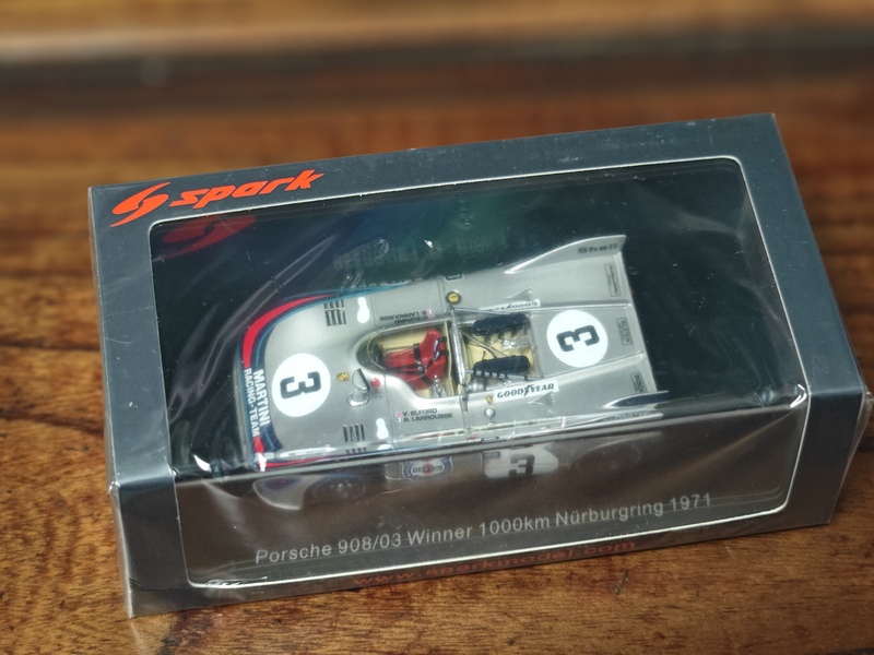 Spark Model 1/43 1971 Nurburgring Porsche 908/03 3 # Martini Painting Spark Model 1/43 1971 Nurburgring Porsche 908/03 3 # Martini Painting
