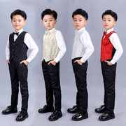 Hàn Quốc phiên bản của sinh viên trẻ em phù hợp với áo giáp phù hợp với cậu bé hoa cậu bé chiếc váy biểu diễn năm mới ngày Giáng sinh khiêu vũ váy hiện nay