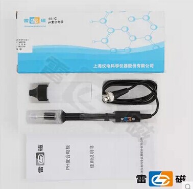 【上海雷磁】65-1C 玻璃PH复合电极 玻壳可充液PH复合电极