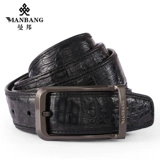 曼邦 Высококлассный ремень, штаны, крокодил, из натуральной кожи