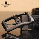 曼邦 Высококлассный ремень, штаны, крокодил, из натуральной кожи