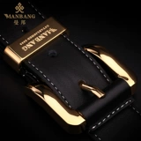 曼邦 Кожаный медный ремень, штаны для отдыха, воловья кожа, из натуральной кожи