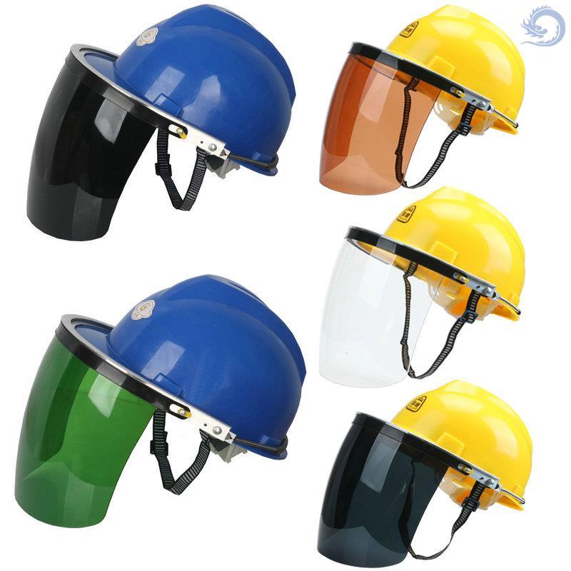 Electric welding mask welders special heat insulation safety helmet surface screen anti-splash bracket face screen protection polished anti-shock fit