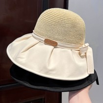 Japon Ins Spring Summer New Breathable Butterfly Knots Sun-Shading Fisherman Hat Children Sunscreen Great Eatery Basin Cap Tide