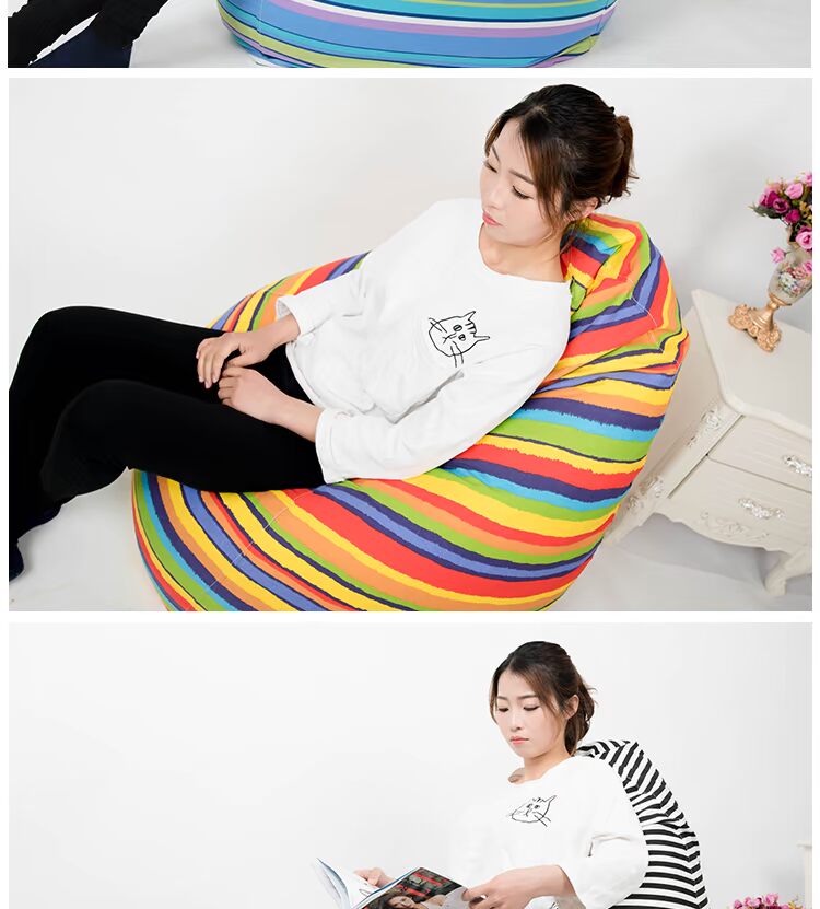 Nghệ thuật lười biếng Youpin nữ hoàng phòng ngủ ban công beanbag tatami rửa cửa hàng nhà máy beanbag ghế máy tính - Ghế sô pha ghế sofa băng