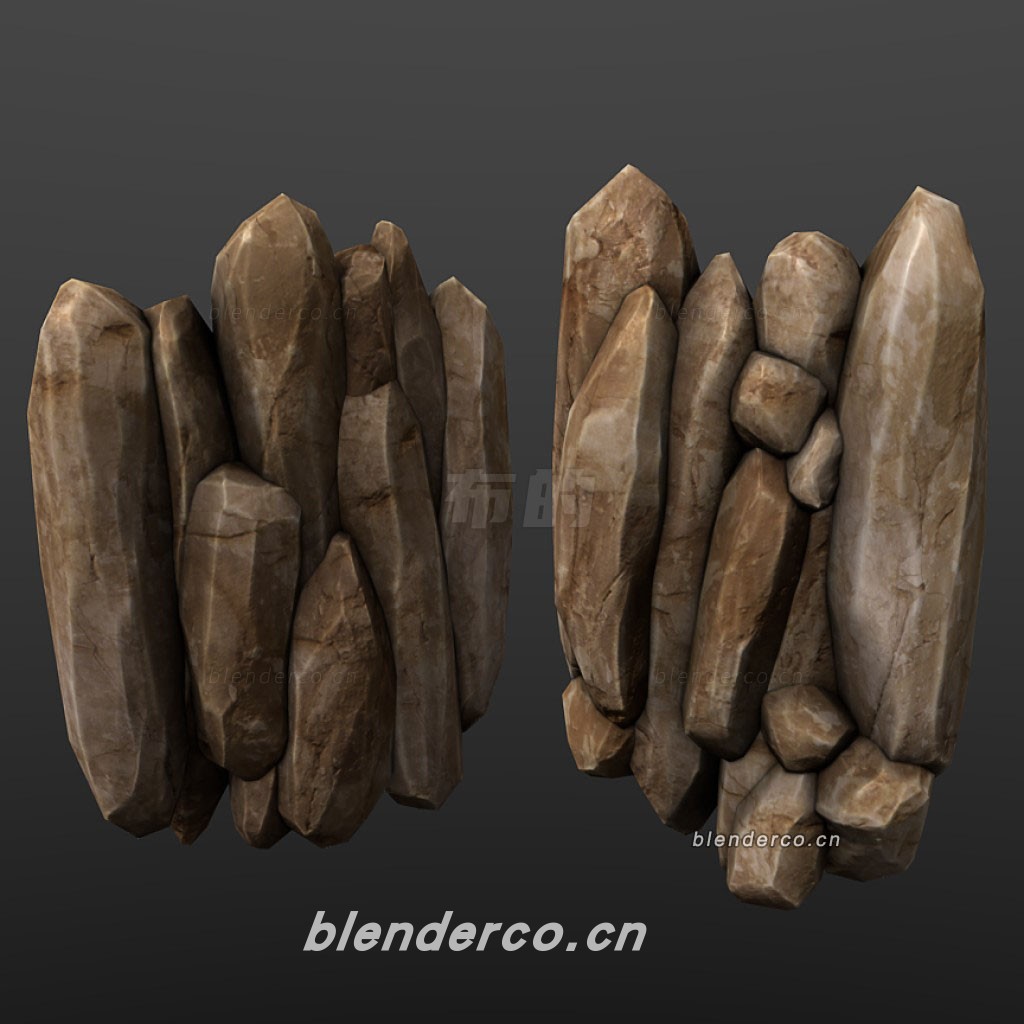 blender石头模型-群友分享-作者不清楚，知道的留言。