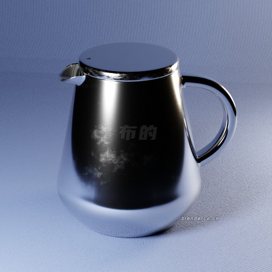 Blender金属茶壶模型