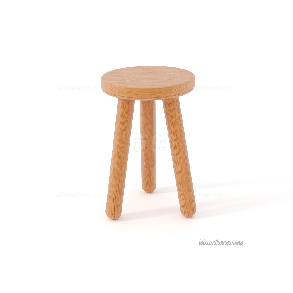 blender木凳模型