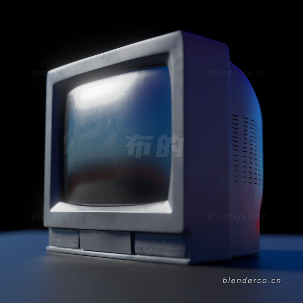 blender电视模型-群友分享-作者不清，知道的留言