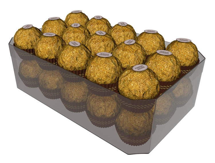 C4D FBX STL OBJ Blender Maya巧克力点心包装三维3D模型-cg男孩