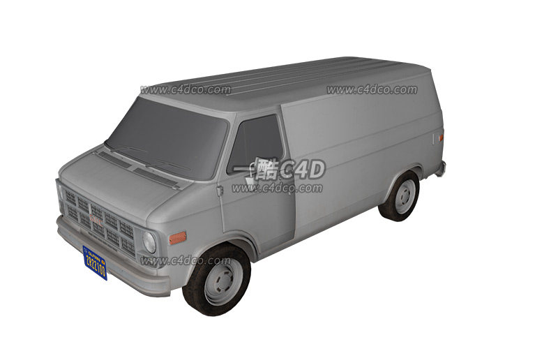一酷c4d汽车货车模型019