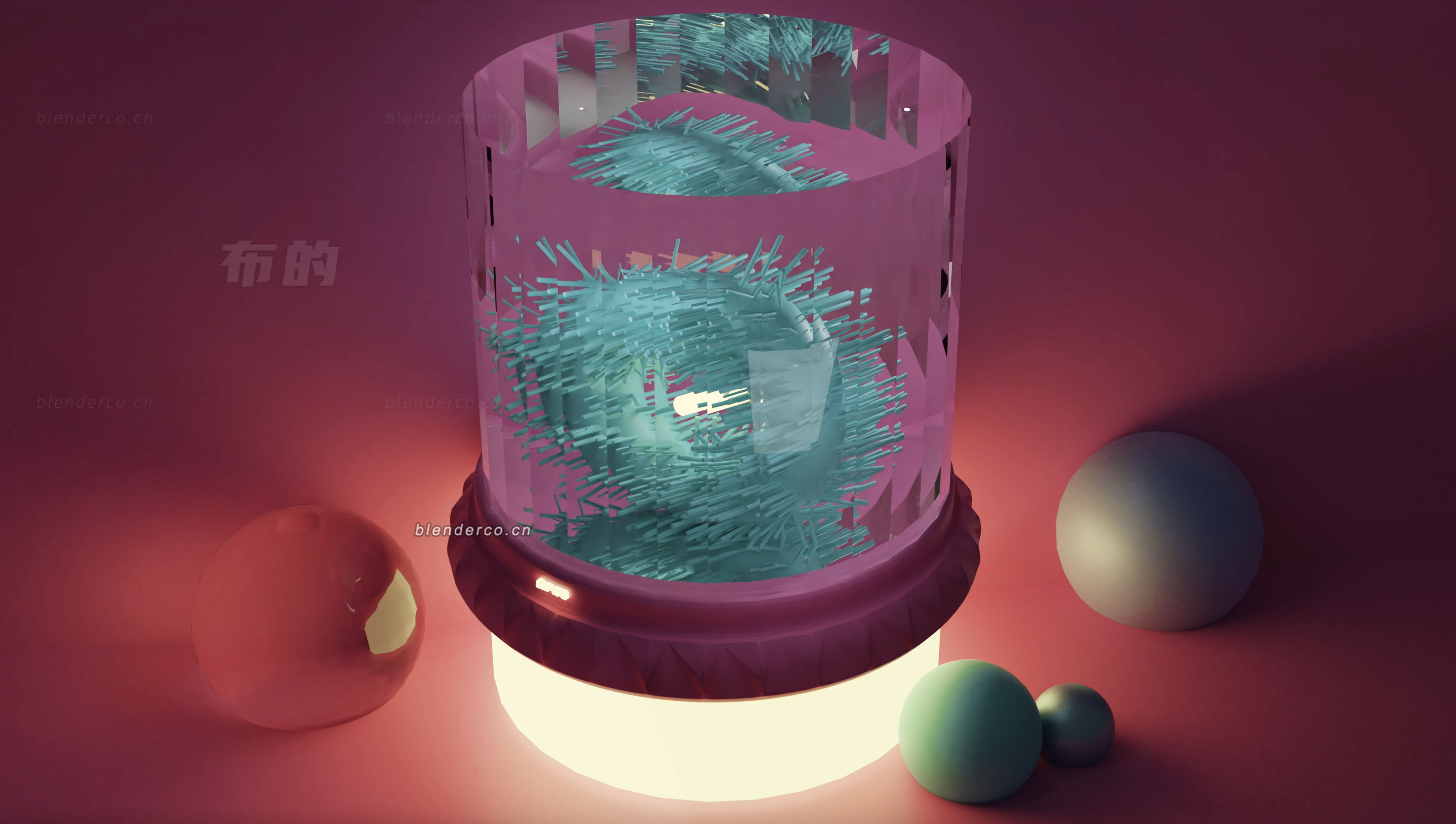 Blender玻璃球模型