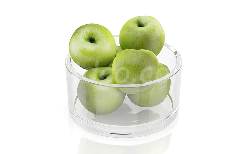 一酷-c4d水果青苹果食物模型56