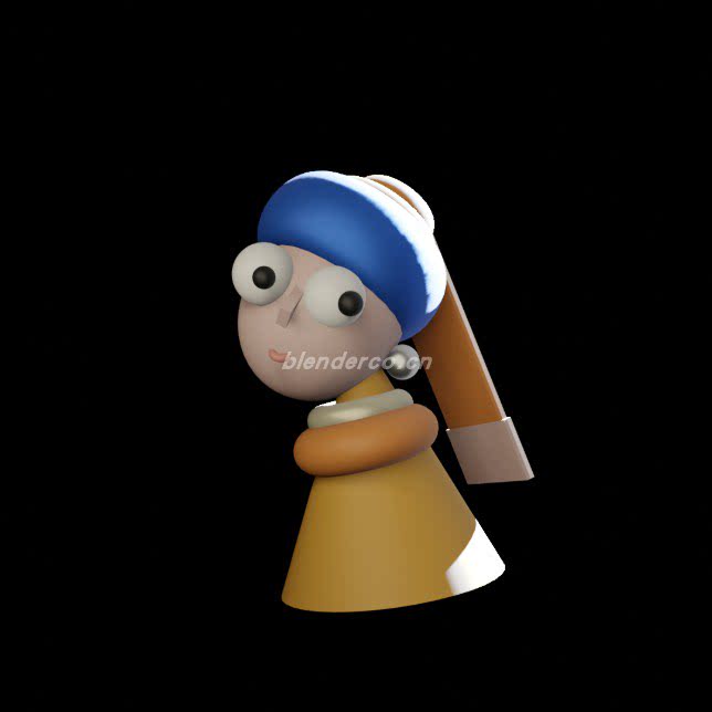 练习作品：珍珠少女