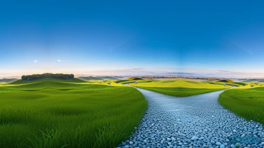 4K草地世界环境贴图  通过百度网盘 123云盘 分享（记得点击右上角的渲染才能看到世界环境哦~）