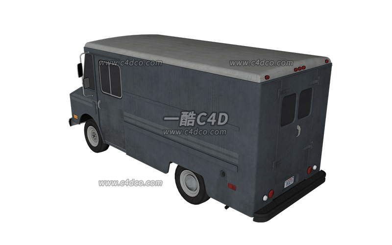 一酷c4d汽车货车模型010