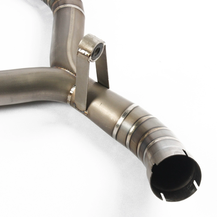 Thích hợp cho latte RnineT Ống xả tinh khiết RnineT xe máy sửa đổi hoàn toàn bằng hợp kim titan ống xả phía trước - Ống xả xe máy