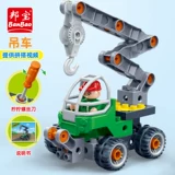 Конструктор, игрушечная машина, самосвал, игрушка, 3-6 лет