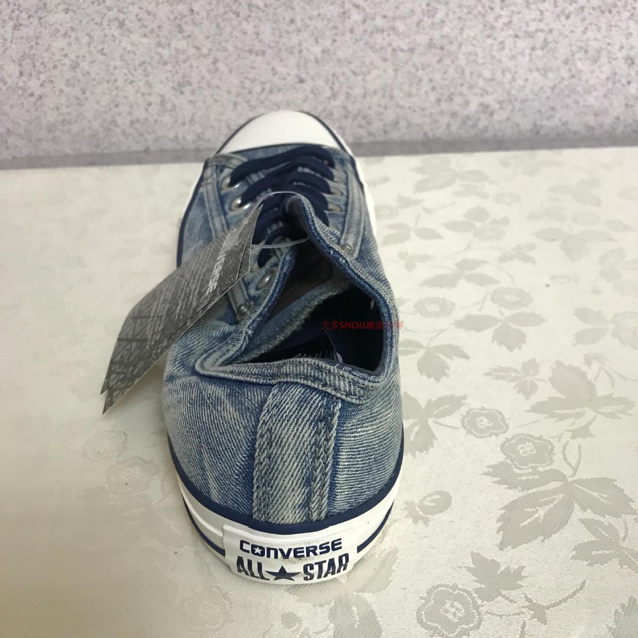 Converse denim mẫu giày vải cao và thấp 151077C 151075C 151074C 151076C giày sneaker nam đẹp