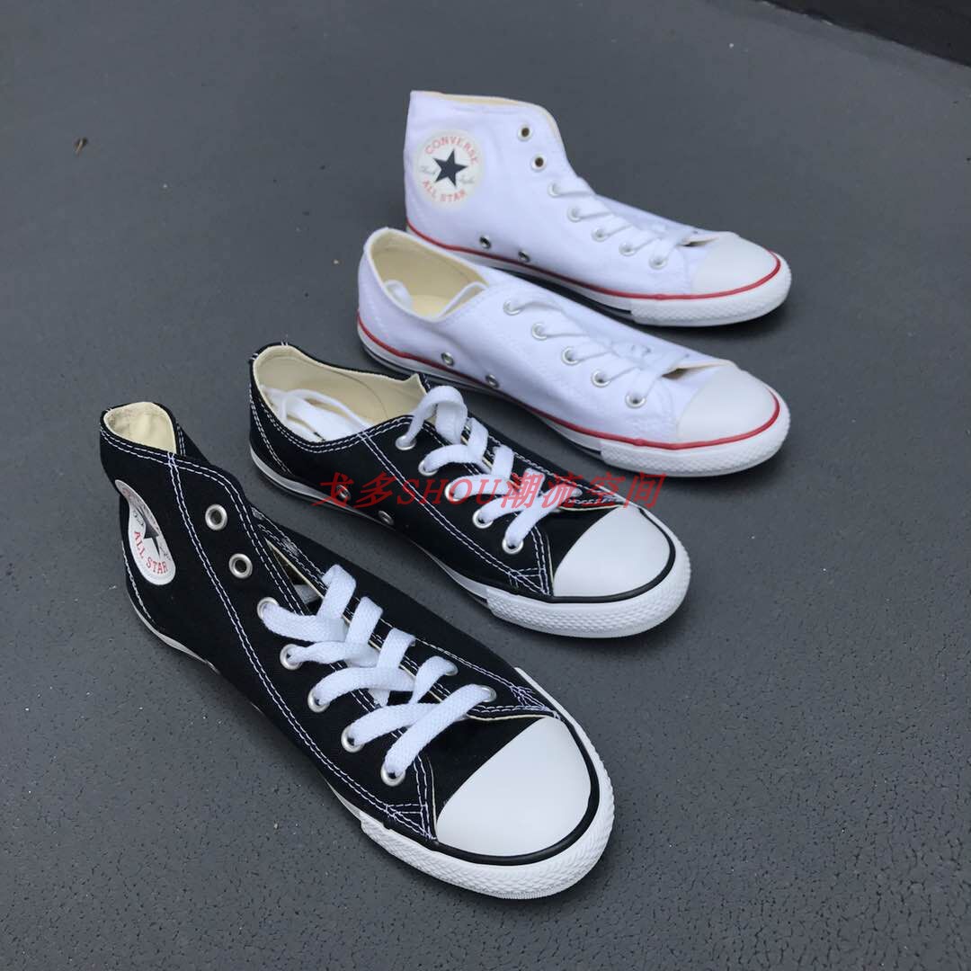 Ngôi sao CONVERSE 威 tất cả các ngôi sao giày vải cao cấp nữ sinh viên thấp để giúp cổ điển 537213C giày sneaker nam chính hãng