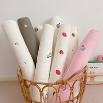 Crib round plunger bed seam round block long pillow Children Baby anti-collision cotton pillow clip leg comfort