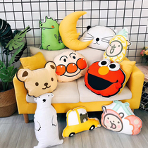 Removable pillow gift Cute Japanese childrens cute anime cartoon pillow hundred with cushion
