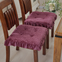 Winter plush chair cushion cushion Office European-style chair cushion Student seat cushion Dining chair cushion Bench ass cushion