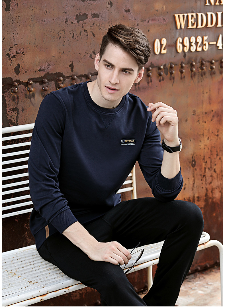 Sweatshirt homme ZHAN en Coton - Ref 3129513 Image 20