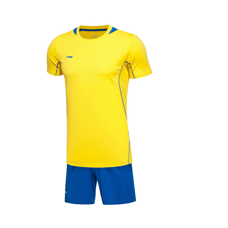 Li Ning Football Suit Suit Men's Race Suit Football Clothes Football Training Clothing Suit Short Sleeve Break Code Clear Cabin Large