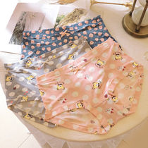 Ice Silk High Waisted Underwear Woman Fat MM200 Catmesh Summer Thin with enlarged Gats Antibacterial closets Hip Flat Corner Pants