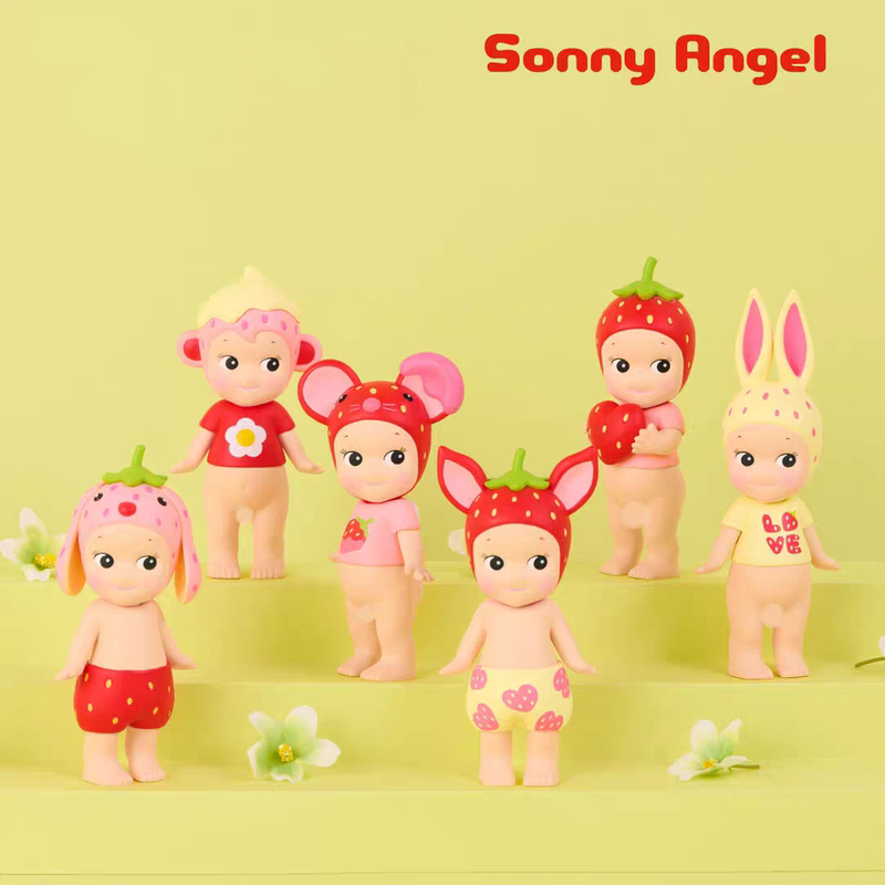 In Stock Sonny Angel Love Strawberry Series Dolls Cute Gift Trendy Toy Figurine Sa