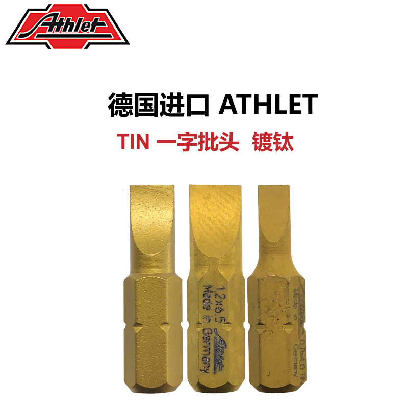 German ATHLET Titanium plated TIN - Glass 6 35 hexagon manual batch - head