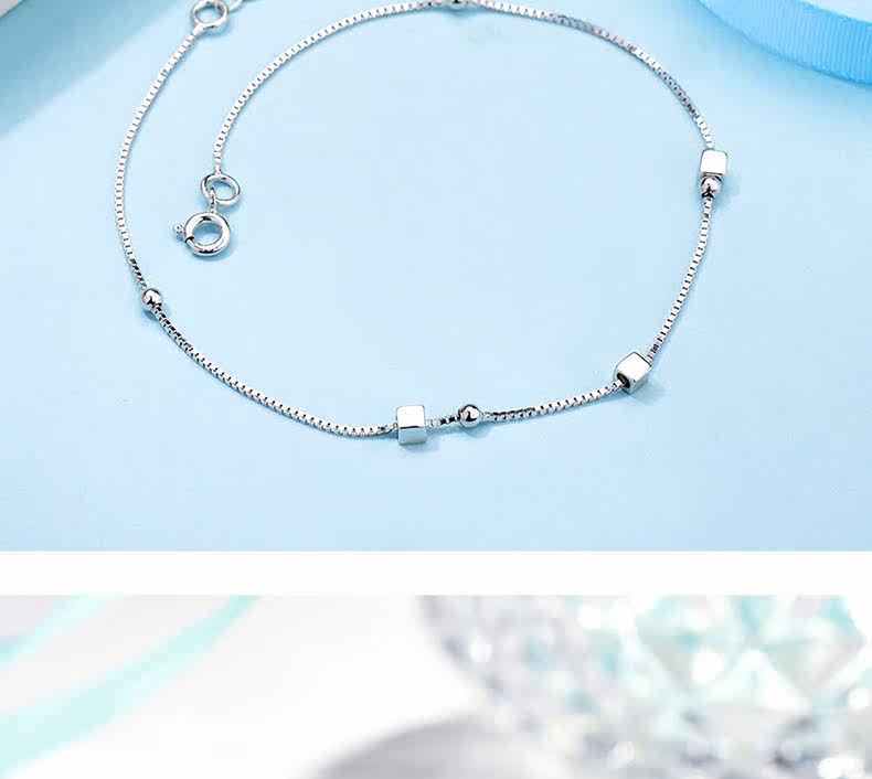 Bracelet de cheville Femme ZABRINA en Argenterie - Ref 3102082 Image 14