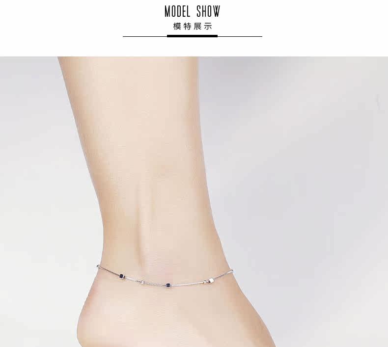 Bracelet de cheville Femme ZABRINA en Argenterie - Ref 3102082 Image 18