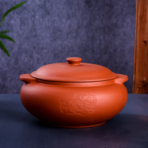 Steam pot chicken steam pot Yunnan steam pot chicken steamer purple casserole soup pot Special household maternity ceramics commercial