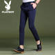 Playboy Spring and Summer Pants Nine-Point Pants Men's Casual Pants Korean Style Slim Fit Stretch Small Foot Pants Thin Small Dress Pants Trendy