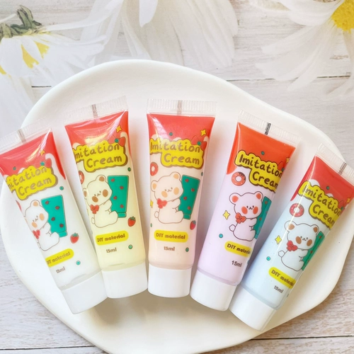 Маленькая детская кремовая заколка для волос, чехол для телефона, креативный аксессуар ручной работы, милый набор материалов, «сделай сам»