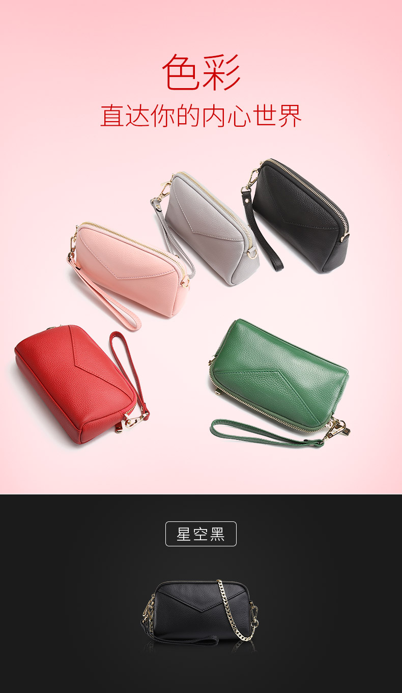 2019 phiên bản mới nhất của chuỗi túi da nữ lưới đỏ nhỏ túi đen hoang dã Messenger nhỏ CK mini thời trang ví thủy triều - Túi xách nữ túi gucci nữ