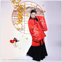 Zhou-made Hanfu Womens Wedding Fenghuang Kirin Double Wrap-Phoenix Tour Mens Chinese Xuanduan