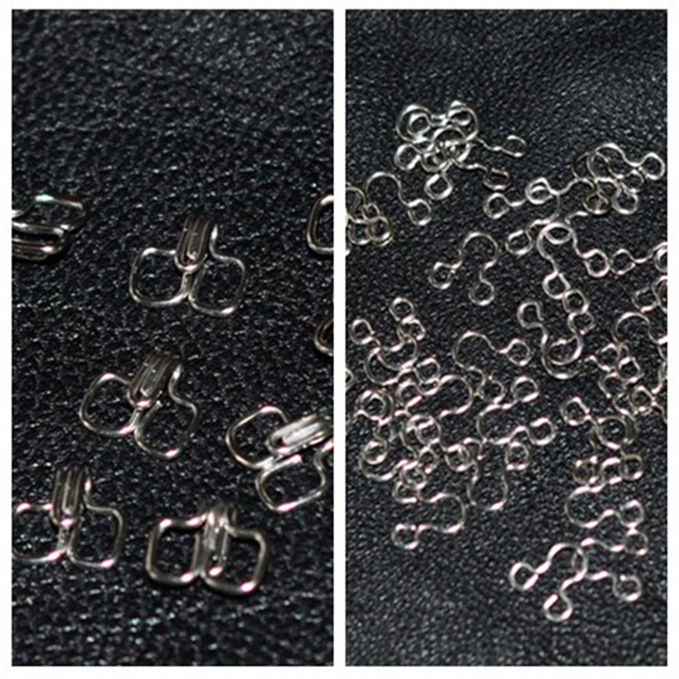 Stainless Steel Large Circle Underwear Wind Discipline Buttoned Fur Coat U Fly Buttoned Blouse Sweater Collar Hook