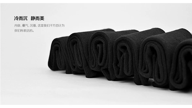 Vớ khử mùi ống vớ nam Bốn mùa vớ nam màu đen than tre sợi tre vớ cotton kinh doanh vớ nam