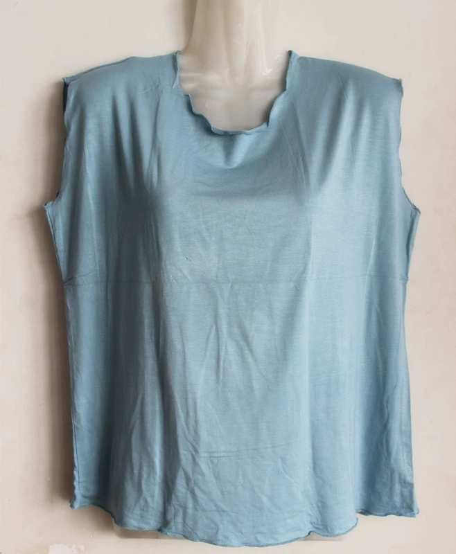 Hot trung niên áo vest nữ kích thước lớn mùa hè rộng vai không tay chạm đáy vest giản dị áo thun mẹ đầm - Quần áo của mẹ