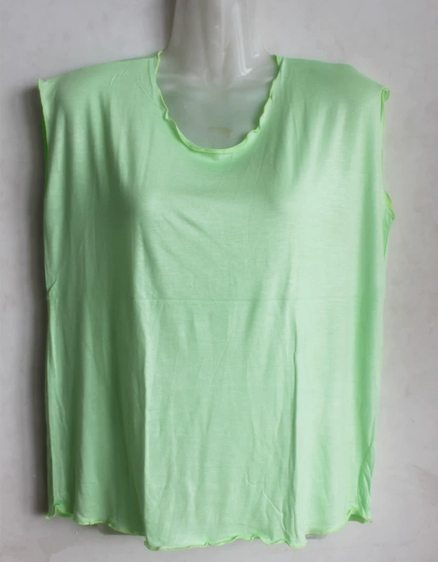 Hot trung niên áo vest nữ kích thước lớn mùa hè rộng vai không tay chạm đáy vest giản dị áo thun mẹ đầm - Quần áo của mẹ