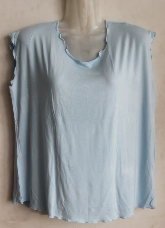 Hot trung niên áo vest nữ kích thước lớn mùa hè rộng vai không tay chạm đáy vest giản dị áo thun mẹ đầm - Quần áo của mẹ