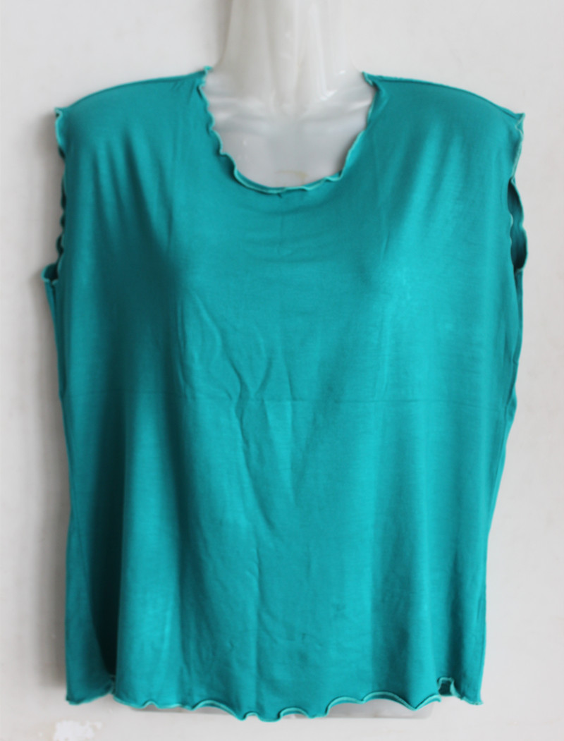 Hot trung niên áo vest nữ kích thước lớn mùa hè rộng vai không tay chạm đáy vest giản dị áo thun mẹ đầm - Quần áo của mẹ áo tuổi trung niên